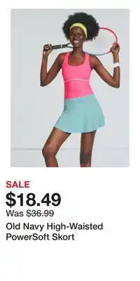 Old Navy Old Navy High-Waisted PowerSoft Skort offer