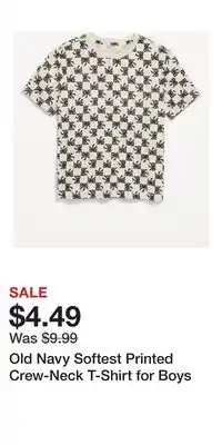 Old Navy Old Navy Softest Printed Crew-Neck T-Shirt for Boys offer