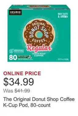 Costco The Original Donut Shop Coffee K-Cup Pod, 80-count offer