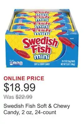 Costco Swedish Fish Soft & Chewy Candy, 2 oz, 24-count offer