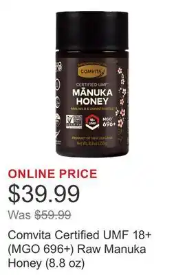 Costco Comvita Certified UMF 18+ (MGO 696+) Raw Manuka Honey (8.8 oz) offer