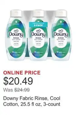 Costco Downy Fabric Rinse, Cool Cotton, 25.5 fl oz, 3-count offer