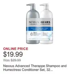 Costco Nexxus Advanced Therappe Shampoo and Humectress Conditioner Set, 32 fl oz offer