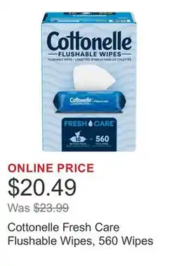 Costco Cottonelle Fresh Care Flushable Wipes, 560 Wipes offer