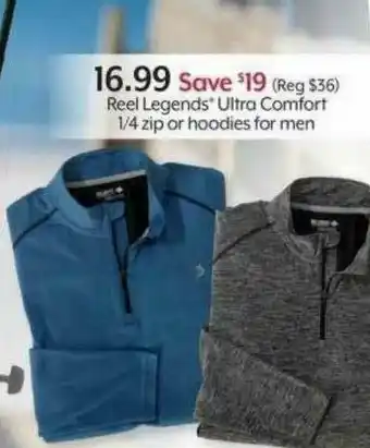 Bealls Reel Legends' Ultra Comfort 1 4 Zip Or Hoodies For Men offer