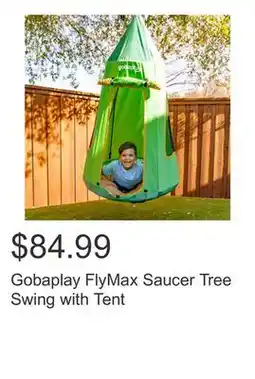 Costco Gobaplay FlyMax Saucer Tree Swing with Tent offer