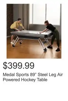 Costco Medal Sports 89 Steel Leg Air Powered Hockey Table offer