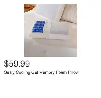 Costco Sealy Cooling Gel Memory Foam Pillow offer