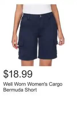 Costco Well Worn Women's Cargo Bermuda Short offer