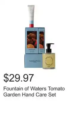 Costco Fountain of Waters Tomato Garden Hand Care Set offer