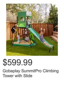 Costco Gobaplay SummitPro Climbing Tower with Slide offer