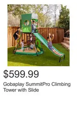Costco Gobaplay SummitPro Climbing Tower with Slide offer