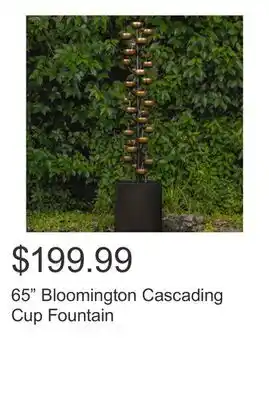 Costco 65 Bloomington Cascading Cup Fountain offer