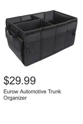 Costco Eurow Automotive Trunk Organizer offer