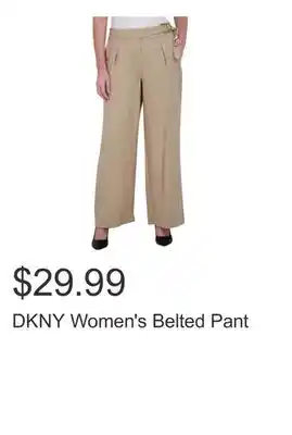 Costco DKNY Women's Belted Pant offer