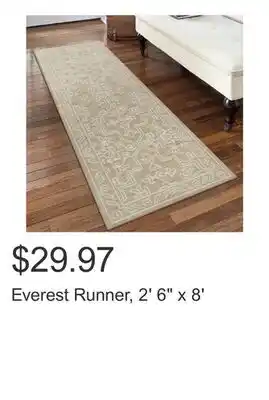 Costco Everest Runner, 2' 6 x 8' offer