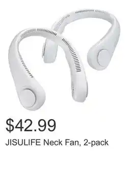 Costco JISULIFE Neck Fan, 2-pack offer