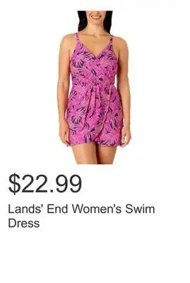 Costco Lands' End Women's Swim Dress offer