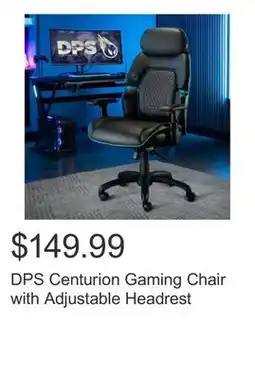 Costco DPS Centurion Gaming Chair with Adjustable Headrest offer