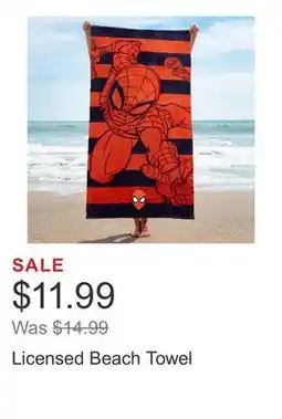 Costco Licensed Beach Towel offer