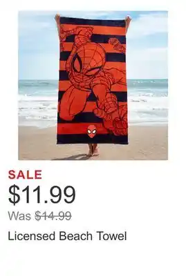 Costco Licensed Beach Towel offer