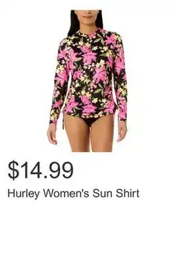 Costco Hurley Women's Sun Shirt offer