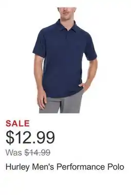 Costco Hurley Men's Performance Polo offer