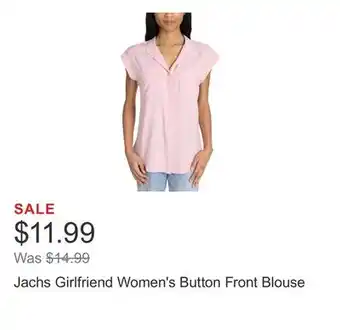 Costco Jachs Girlfriend Women's Button Front Blouse offer