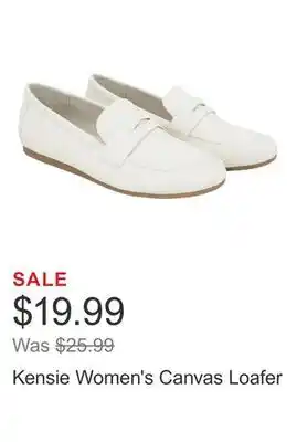 Costco Kensie Women's Canvas Loafer offer