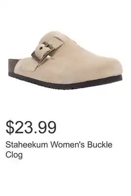 Costco Staheekum Women's Buckle Clog offer
