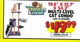 Ollie's FRITZ & FRIENDS MULTI-LEVEL CAT CONDO offer