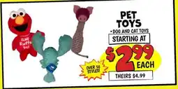 Ollie's PET TOYS offer