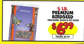 Ollie's 5 LB. PREMIUM BIRDSEED offer