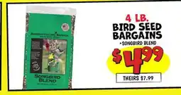 Ollie's 4 LB. BIRD SEED BARGAINS offer