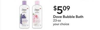 Publix Dove Bubble Bath offer