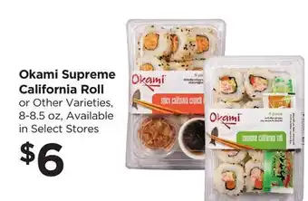 Food 4 Less Okami Supreme California Roll offer