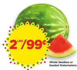 Food 4 Less Whole Seedless or Seeded Watermelons offer