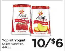 Food 4 Less Yoplait Yogurt offer