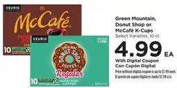 Food 4 Less Green Mountain, Donut Shop or McCafé K-Cups offer