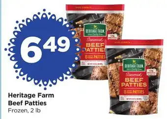 Food 4 Less Heritage Farm Beef Patties offer