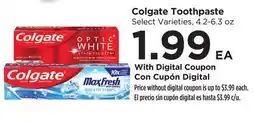 Food 4 Less Colgate Toothpaste offer