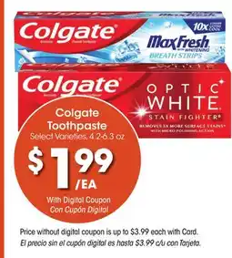 Ralphs Colgate Toothpaste offer