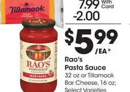Ralphs Rao's Pasta Sauce offer