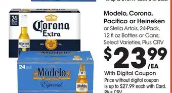 Ralphs Modelo, Corona, Pacifico or Heineken offer
