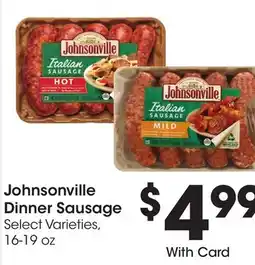 Ralphs Johnsonville Dinner Sausage offer
