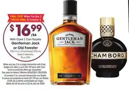 Ralphs Gentleman Jack or Old Forester offer