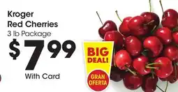 Ralphs Kroger Red Cherries offer