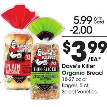 Ralphs Dave's Killer Organic Bread offer