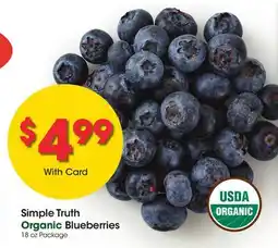 Ralphs Simple Truth Organic Blueberries offer