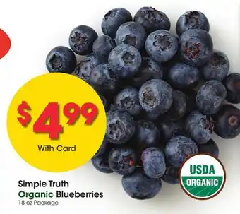 Ralphs Simple Truth Organic Blueberries offer